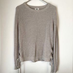 Old Navy Knitted Sweater with Tied Sides
